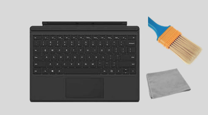 how to clean surface pro keyboard