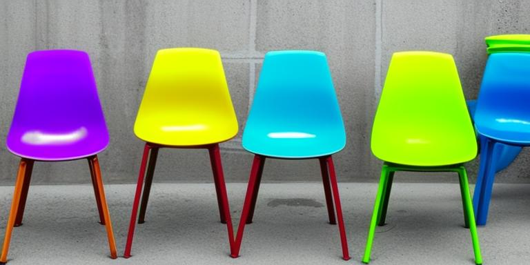 How to clean colored plastic chairs