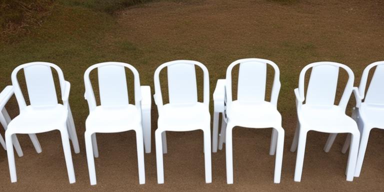 How to clean white plastic chairs